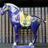 Luoyang Tang Sancai Cavalo Cerâmica Cavalo Enfeites Seis Cavalos Casa Sala de Estar Escritório Decoração Artesanato Presentes Enfeites de Fortuna