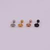 Mini ins Acero Inoxidable 316L Relámpago Ojos de Serpiente Gotas de Agua Aretes Perforación Joyería Venta al por Mayor