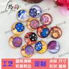 Suministro directo de fábrica ebay AliExpress Gema del Tiempo Sol Luna estrella pintura decorativa diy accesorios de joyería accesorios para colgantes