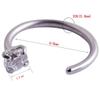 Acero inoxidable Garra en forma de C circonita 0.8mm diámetro piercing joyería para la nariz joyería clavo para la nariz popular 2-3mm circonita engastada