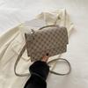 Bolsa de ombro 2024 Novo Vintage Impresso Crossbody Bolsa Bolsas Casual Elegante Pequena Bolsa Quadrada Viajante Axila Bolsa