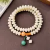 Pulseira de Contas de Ábaco de Dunhuang com Sementes de Bodhi Pulseira de Contas de Oração de Círculo Duplo para Mulheres Atacado Dunhuang Transfronteiriço