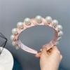B193-3 Diadema de Perlas de Alto Brillo Coreana Linda Diadema para Lavar el Cabello Diadema para Presionar el Cabello para Mujer Tocado de Palacio de Moda