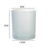 Fabricante personalizado vela taza mantequilla lámpara aromaterapia negro esmerilado colorido candelabro con cubierta hogar romántico creativo