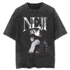 Tamanho Europeu Transfronteiriço Naruto Hip Hop Oversized Lavado Anime Camisetas m