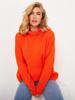 042 AliExpress Amazon transfronterizo suéter europeo y americano otoño e invierno suelto popular suéter de cuello alto para mujer