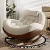 Mecedora Retro para Adultos, Balcón de Casa Ocio Asiento Individual Sala de Estar Sillón Mecedora Perezoso Sillón tipo Sofá Mecedora de Panal