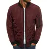 Chaqueta de Algodón Acolchada de Diamantes para Hombre Talla Europea 2026 Cuello Alto Ligera Casual Estilo Americano Abrigo de Algodón Cálido