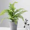 Planta Artificial Verde Estilo Nórdico com Folha de Tartaruga, Decoração de Flor Artificial, Planta Pequena em Vaso, Planta Falsa de Bonsai, Ornamento para Mesa de Sala de Estar/Escritório