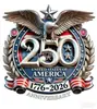 Pegatina Conmemorativa 1776-2026 para el 250º Aniversario de los Estados Unidos, Pegatina Transparente para Ventana de Coche de Exportación, Pegatina Transparente para Coche con Águila y Bandera