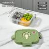 Marmita com Compartimento para Frutas, Marmita Redutora de Gordura para Salada, Caixa Portátil para Piquenique ao Ar Livre, Marmita para Micro-ondas