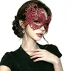 Máscara de Halloween Meio Rosto para Baile de Máscaras Cosplay Feminino Festa de Aniversário Exquisita Sexy Versátil Máscara para Casal Adulto