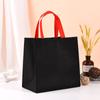 Bolsa portátil tridimensional no tejida en color blanco, bolsa de embalaje para llevar, bolsa no tejida, se puede imprimir el logotipo