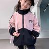 Outono 2024 Novo Estilo Meninas Esportivo Casual Fashionável Versão Coreana Patchwork Color-Block Gravata Borboleta