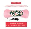 Color de flor ajenjo cabeza de hueso reposacabezas calefacción eléctrica cálido cervical rosa flor de rosa sueño almohada de compresa caliente cervical hogar
