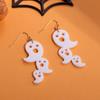 Direto da fábrica Europeu e Americano transfronteiriço novo Halloween brincos fantasma fantasma bonito engraçado personalidade brincos de acrílico