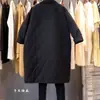 Abrigo de Algodón Acolchado con Patrón de Diamantes Estilo Artístico Talla Grande Invierno 2026, Chaqueta de Algodón Gruesa Cálida Casual Holgada de Longitud Media