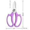 Tijeras florales Juzhengsheng de acero inoxidable para podar ramas, flores y hojas, con potente poder de corte, especializadas para flores