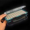 Caja de pesca a mosca caja de moscas Luya caja de almacenamiento caja de anzuelos de lana portátil flotante transparente de doble cara ABS pesca multifuncional Taobao