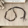 Cinto Trançado Estilo Étnico Boêmio para Mulheres, Cinto Decorativo Fino para Saias, Acessório de Cintura, Corrente de Cintura, Estilo Mori