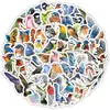 100 Adesivos Impermeáveis Graffiti de Pássaros Cor Mingyue da Floresta DIY Criativo para Geladeira Copo de Água Computador Registro