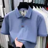 Camisa Polo para Hombre Personalizable con Logo Imprimible, Nuevo Estilo de Verano, Casual de Negocios, Sensación de Alta Gama, Camiseta de Manga Corta para Hombre de Algodón Puro