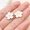 Pingentes de Gota de Óleo de Flor Branca Pura Margarida Flor de Cerejeira Rosa Crisântemo Brincos Pulseira Acessórios de Joia DIY Atacado