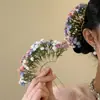 Grampo de Cabelo Flor Céu Estrelado, Mesmo Estilo do de Liu Yifei, Novo Grampo de Cabelo Estilo Chinês para Cheongsam, Grampo de Cabelo para Noiva Hanfu