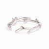 Anillo sencillo de asta de moda para mujer, ambiente navideño festivo con anillo, joyería popular de moda super explosiva