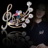 Moda Europea y Americana Broche de Lujo de Alta Gama Corsage Creativo de Nota Pin para Ropa Accesorios para Ropa Símbolos Musicales Femeninos