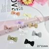 Pajarita de Guanábana Hecha a Mano Joyería para Uñas Arte en Uñas Estilo Princesa Francesa Accesorios para Uñas y Orejas Accesorios para Pasadores de Cabello