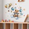 Nueva y divertida pegatina de pared autoadhesiva con diseño de oso de dibujos animados e56, con forma de estrella para dormitorio infantil y guardería.