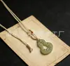 Colgante de Iluminación de Jade Natural Hotan de Xinjiang, Collar del Dios de la Fortuna, Amuleto "Sin Preocupaciones", Jadeíta de Pez Gordo, Amuleto de Paz Estilo Antiguo