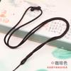 Colar simples corda lisa 2mm de espessura enrolamento ajustável jóias Corda de jade Amber Gold lanyard fabricantes atacado