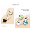 Botón de cristal de metal de color Diamante para camisa de mujer camisa suéter vestido suéter botones decorativos