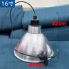 Pantalla de Lámpara Gruesa de LED con 6.5 Agujeros y Núcleo de Cobre, Cubierta Reflectante de Aluminio Industrial y Minera, Poste de Lámpara con Cable Colgante, Cadena Colgante para Almacén de Fábrica