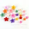 Flores de Glória da Manhã Tridimensionais Realistas de Furo Reto Que Não Desbotam Contas Soltas Flores de Cinco Pétalas Florais Decorativas Antigas Estilo Chinês para DIY Artesanal