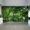 Decoración de pared de fondo anti-decoloración planta artificial pared pared de plantas verdes balcón flores falsas césped de plástico escaparate tienda decoración