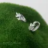 Pendientes de Rama Estilo Bosque Elegantes, Pendientes de Brote de Rama de Diamante Estilo Japonés Literario y Artístico para Mujer, Modernos y Versátiles