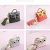 Llavero con borlas de diamantes y búho para mujer, bonito colgante creativo, monedero, venta al por mayor