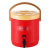 Fábrica fuente cubo aislante para té con leche plástico acero inoxidable doble aislamiento gran capacidad asa cubo para leche de soya cubo para hielo