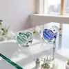 Figura de Animal Pássaro de Vidro Artesanal Zibo Puxado a Fio para Decoração de Carro e Mesa de Escritório, Item Popular de Exportação Transfronteiriça