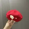 Gorros para Niños Otoño e Invierno Boinas de Punto para Bebé Lindos Sombreros de Florcitas para Niños y Niñas Sombreros de Pintor Sombreros de Lana para Bebé Modernos