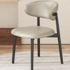 Silla de Comedor de Hierro Moderna Simple Silla Nórdica Vintage Hogar Mesa de Comedor Taburete Respaldo Estilo Tronco Silla de Escritorio para Restaurante