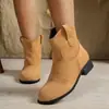 Botines Chelsea de Estilo Europeo para Otoño/Invierno, Nuevos, para Mujer, Piel Mate, Antideslizantes, Resistentes al Desgaste, Suela Plana, Zapatos Perezosos, Casuales, Talla Grande, Zapatos para Mujer