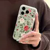 Funda para Teléfono Estilo Ins Flor de Rosa Adecuada para iPhone 18 Pro, Apple 16 Pro Max, 14, 13 y 15