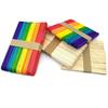 Material de Modelo de Construcción de Tablero de Madera Hecho a Mano DIY Palo de Madera Palo de Helado Palo de Paleta Material de Producción Creativa para Jardín de Infancia