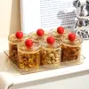 Caja de Dulces Sellada, Plato Redondo de Frutos Secos de Lujo Ligero, Plato de Frutas Independiente, Caja de Snacks para Sala de Estar del Hogar, Caja de Nueces