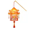 Lanternas personalizadas para o Festival do Meio Outono, lanternas luminosas portáteis, kits de artesanato DIY para crianças, lanternas de palácio estilo antigo Hanfu para barracas