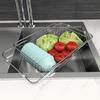 Cesta de Drenaje y Escurridor de Platos de Acero Inoxidable, Fregadero Extensible y Retráctil, Drenable y Plegable, Para Poner Platos y Palillos, Estante Organizador de Cocina, Personalizado